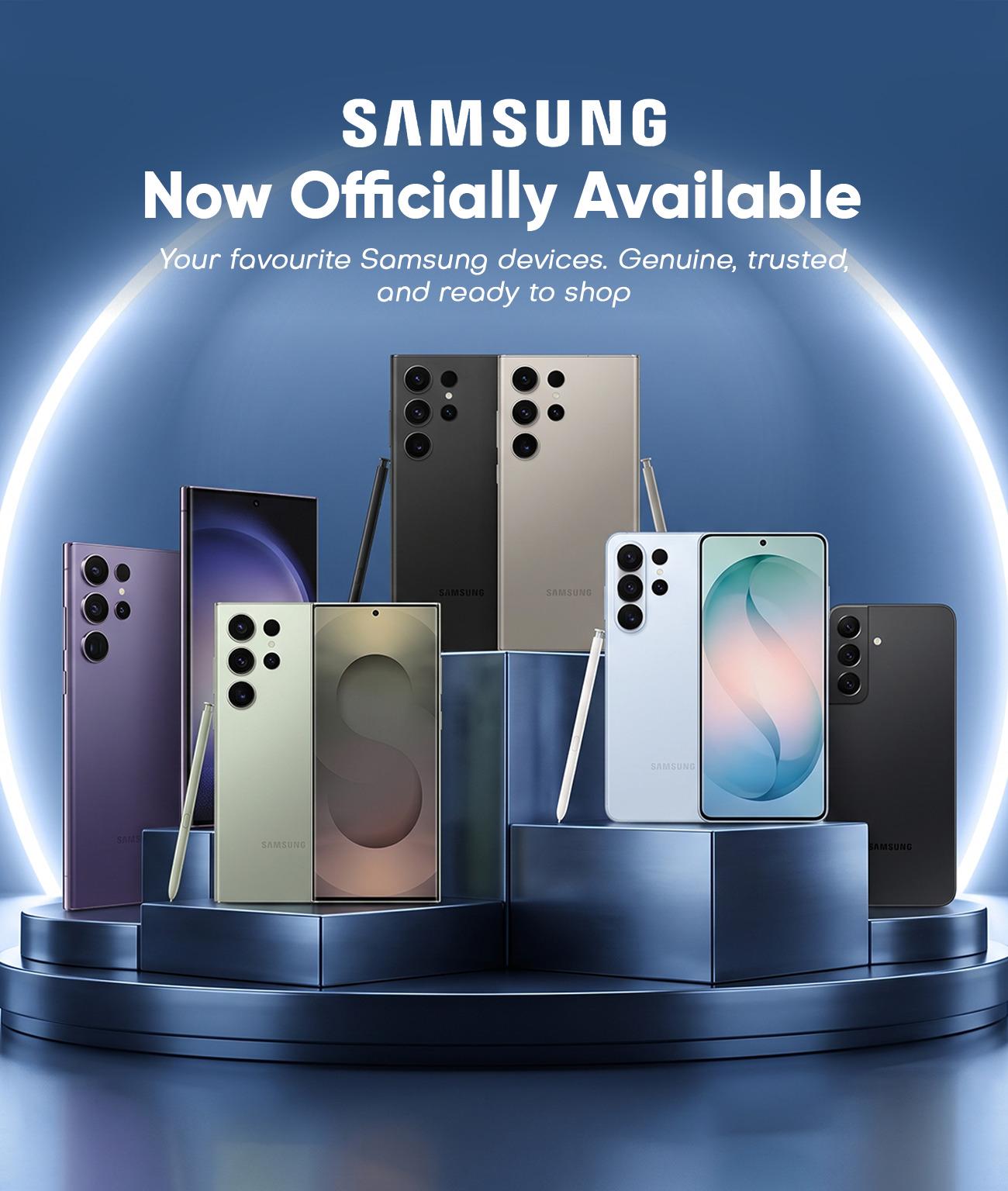 SAMSUNG Now Officially Available