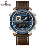 iShopping - Naviforce Dual Master Watch For Men Brown (NF-9236-7)