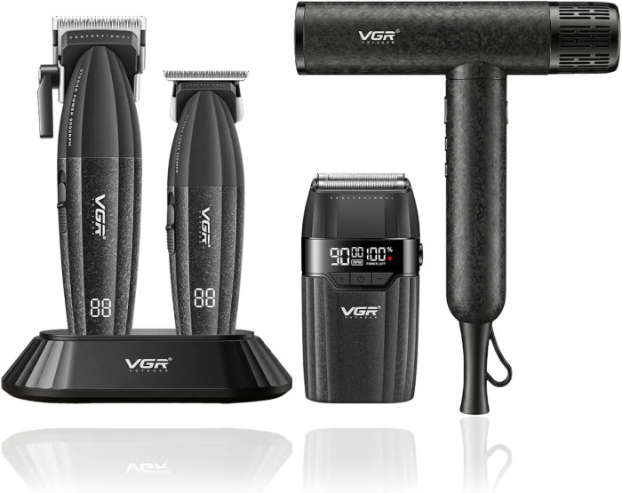 iShopping - VGR 4-in-1 Barber Kit With Clipper Shaver and 110000 RPM Drye (V-640 S4)