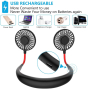 iShopping - M.Mart Portable USB Rechargable Neck Fan