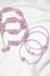 iShopping - Floral Beaded Gajra Jewelry Set For Women Lavender