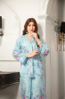 iShopping - Ahlam Light Blue Graceful Tunic Printed Lawn Co-ord Set 2-piece