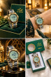 iShopping - Al-Salah Islamic Digital Watch with 5 Prayer Alarms, Countdown & Dual Time - Gold & Silver Stainless Steel