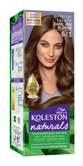 iShopping - Wella Koleston Naturals Hair Color 6/1 Dark Ash Blonde