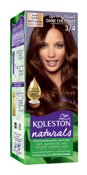 iShopping - Wella Koleston Naturals Hair Color 3/4 Dark Chestnut