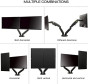 iShopping - NB North Bayou Dual Screen LED Gas Spring Arm Desktop Mount (NB-F160)