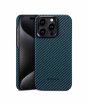 iShopping - Pitaka MagEZ Aramid Fiber Case For iPhone 15 Pro Black/Blue Twill (PIT-0014)