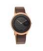 iShopping - Titan Edge Baseline Collection Men's Leather Watch - Brown (1843WL03)