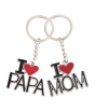iShopping - Afreeto I Love Papa and Mom Keychain