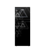 iShopping - Orient Ultron Inverter 350 Glass Door Freezer-On-Top Refrigerator 12 Cu Ft - Triangle Black
