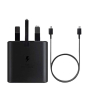iShopping - Samsung 45w 3 Pin Power Adapter With 1.8m Type C Cable - Black