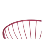 iShopping - Premier Home Round Base Helix Fruit Basket Hot Pink (508345)