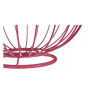 iShopping - Premier Home Round Base Helix Fruit Basket Hot Pink (508345)