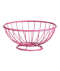 iShopping - Premier Home Round Base Helix Fruit Basket Hot Pink (508345)