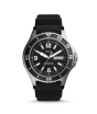iShopping - Fossil Three-Hand Date Men’s Watch Black Silicone (FS5689P)