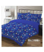 iShopping - AAM Printed Double Bed Sheet With 2 Pillowcase (1533-67)