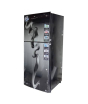iShopping - PEL Curved Glass Door Freezer-on-Top Refrigerator 16 Cu Ft Black (PRCGD-22250)