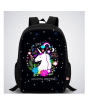 iShopping - Traverse Unicorn Digital Printed Kids Bag - Black (T857S)