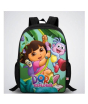iShopping - Traverse Dora Digital Printed Kids School Backpack - Black (T868S)