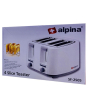 iShopping - Alpina 1300W 4 Slice Touch Toaster White (SF-2505)
