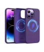 iShopping - Torras Magnetic Silicone Shockproof Case For iPhone 14 Pro Max Deep Purple (AMT-6271)