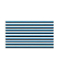iShopping - M.Mart Car AC U Shape Moulding Decorative Strips Blue Pack Of 10