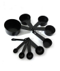 iShopping - M.Mart Measuring Cups & Spoons - Black Pack of 10
