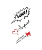 iShopping - M.Mart English Letter Temporary Tattoos Sticker