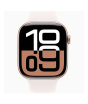 iShopping - Apple Watch Series 10 Rose Gold Aluminum Case With Rubber Sport Band
