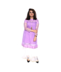 iShopping - ASH Collection Net Embroidered Purple Kurti With Net Garara White
