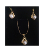 iShopping - AZ Makers Pearl Style Jewellery Set For Women Golden