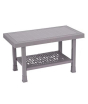 iShopping - Boss Small Double Shelf Plastic Table (B-330-LGR)