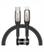 iShopping - Baseus Horizontal Data Cable Type-C For iPhone 18W 1m Black (CATLSP-01)