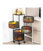 iShopping - Easy Shop Layer Rolling Kitchen Trolley Basket