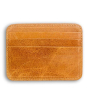 iShopping - Bellissimo Leather Card Holder For Mens Light Brown