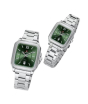 iShopping - Naviforce Square Soulmates Watch For Couple Silver (NF-9239C-5)