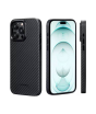 iShopping - Pitaka Aramid Fiber MagEZ Case Pro For iPhone 15 Pro Max - Black/Grey Twill