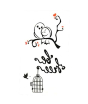 iShopping - Ferozi Traders Bird Cage Temporary Tattoo