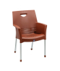 iShopping - Boss Mega Jhony Pure Plastic Chair with Steel Legs (BP-317-CHC)