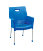 iShopping - Boss Mega Jhony Pure Plastic Chair with Steel Legs (BP-317-DBLU)