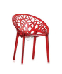 iShopping - Boss Poly Carbonate Crystal Tree Chair Red Wine (BP-309-PC)