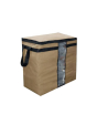 iShopping - Araaish Stripe Design Storage Bag large-Brown