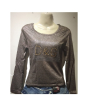 iShopping - Aini Garments Mix Jersey T-Shirt For Girl Brown & Silver (0004)