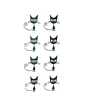 iShopping - G-Mart Cat Scare Cartoon Temporary Tattoo Sticker