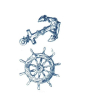 iShopping - G-Mart Anchor Rudder Temporary Tattoo Sticker