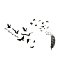 iShopping - G-Mart Flying Birds Temporary Tattoo Sticker