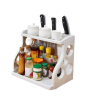 iShopping - G-Mart Multifunctional Double Layer Knife Storage Shelf