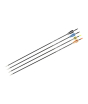 iShopping - Musen 5mm Recreational Fiberglass Sleeve Tip Archery Arrows (MSBJ-7001) - 29" Spine 700-Yellow & White-24 Pcs