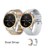iShopping - Blaktron Infiniti X3 Dual Strap Smart Watch Silver