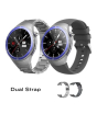 iShopping - Blaktron Zenith Z2 Dual Strap Smart Watch Silver